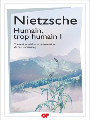 cover image of Humain, trop humain, Tome 1